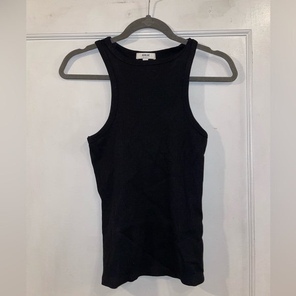 AGOLDE Black Ribbed Racerback - Picture 5 of 13